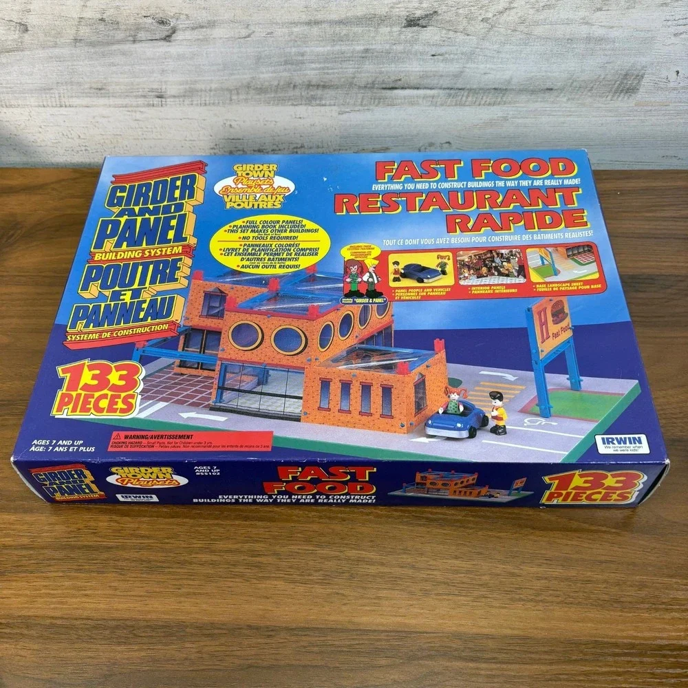 Irwin GirderPanel Building System Fast Food Restaurant building set Sealed 1990s
